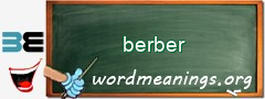 WordMeaning blackboard for berber